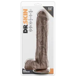 Dr. Skin Gode réaliste Mr Savage Dr Skin 22  x5.5cm Marron